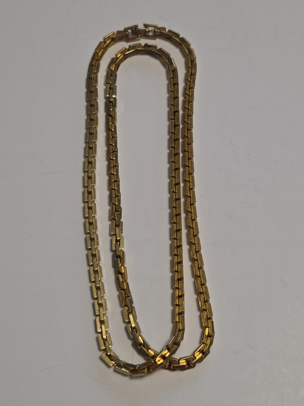 Vtg Monet 31" Gold-Tone Panther Link Chain Necklace Snap Closure